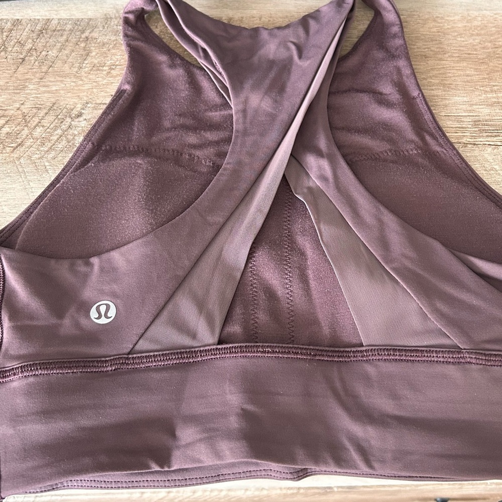 Lululemon Athletica Longline High Neck Racerback Sports Bra